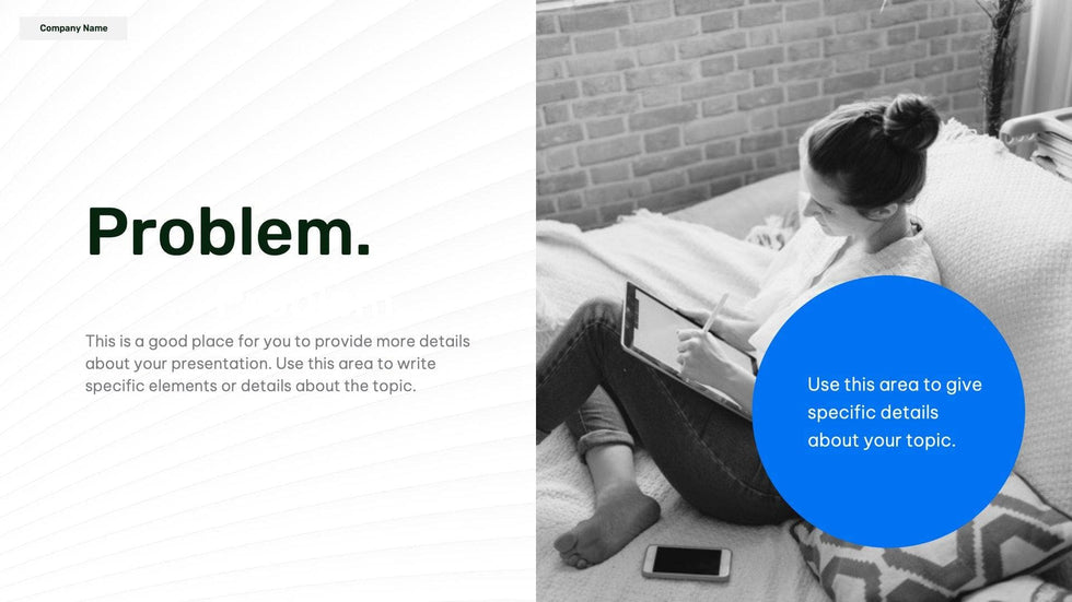 Sales-Deck Slides Blue Black and White Minimal and Professional Presentation Sales Deck Template S11022201 powerpoint-template keynote-template google-slides-template infographic-template