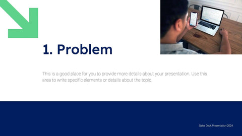 Sales-Deck Slides Green Dark Blue Clean and Professional Presentation Sales Deck Template S11022201 powerpoint-template keynote-template google-slides-template infographic-template