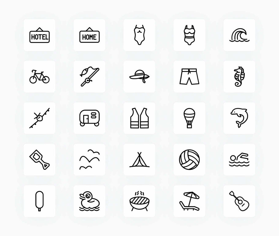 Summer-Outline-Vector-Icons Icons Summer Outline Vector Icons S12212103 powerpoint-template keynote-template google-slides-template infographic-template