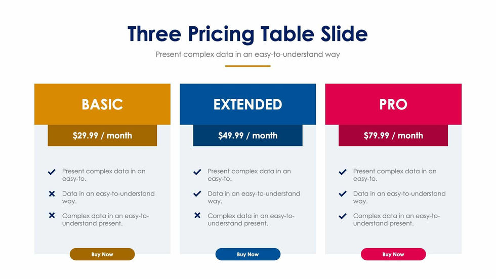 Three Pricing Table-Slides Slides Three Pricing Table Slide Infographic Template S12152106 powerpoint-template keynote-template google-slides-template infographic-template