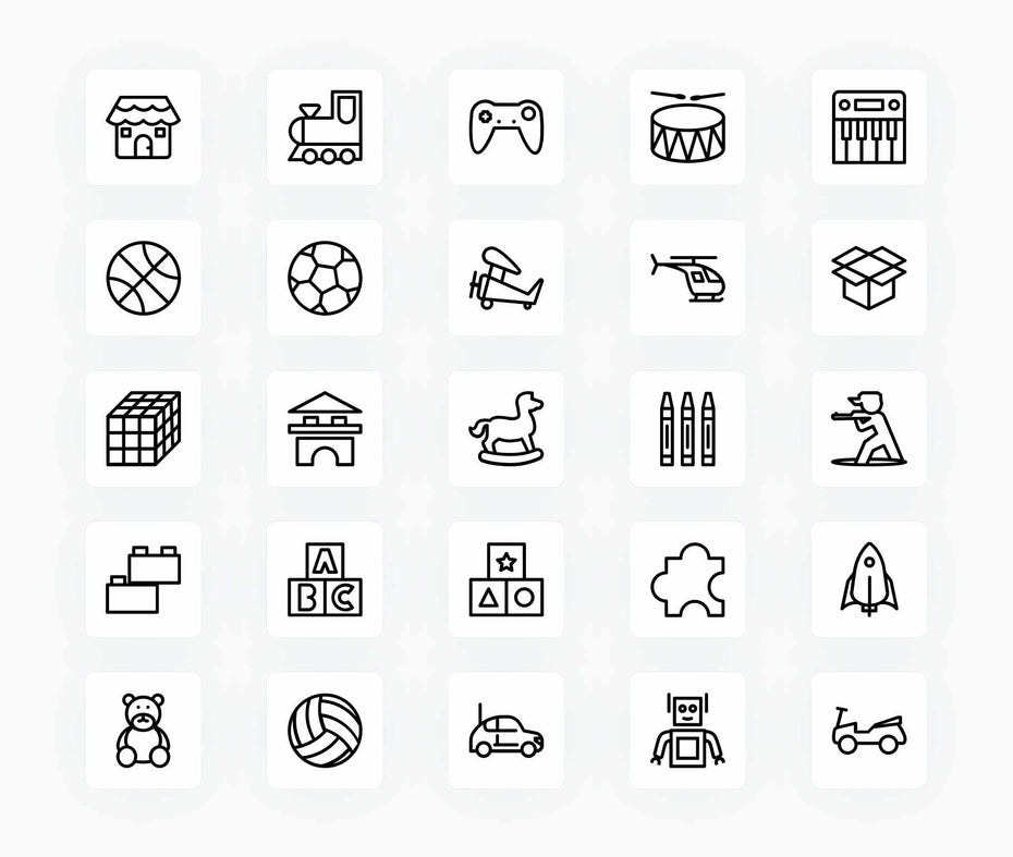 Toys-Outline-Vector-Icons Icons Toys Outline Vector Icons S12222101 powerpoint-template keynote-template google-slides-template infographic-template