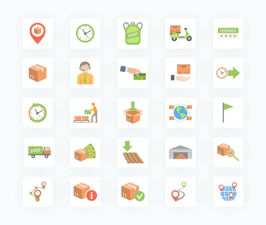 Transportation-Flat-Vector-Icons Icons Transportation Flat Vector Icons S01142204 powerpoint-template keynote-template google-slides-template infographic-template