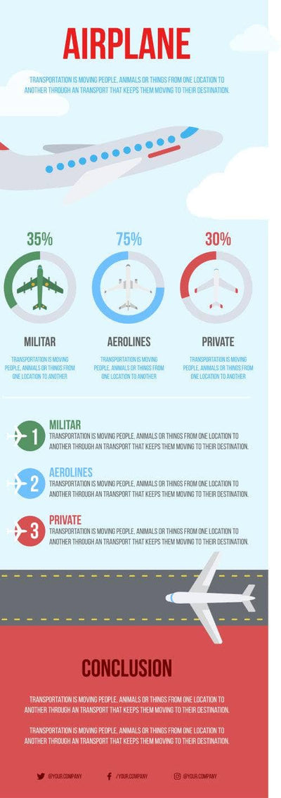 Transportation-Infographics Infographics Airplane Transportation Infographic Template powerpoint-template keynote-template google-slides-template infographic-template